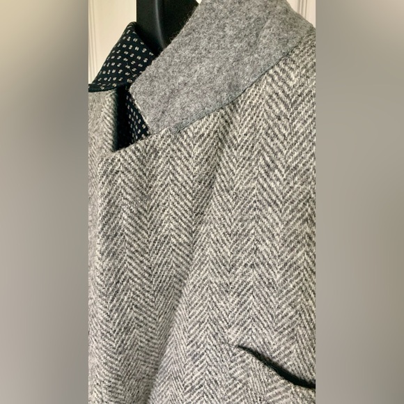 Vintage Harris Tweed Herringbone Blazer Size40 - Picture 10 of 14